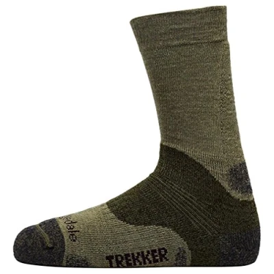 Image of Bridgedale Men&#039;s Woolfusion Trekker Socks Green, 6 8.5