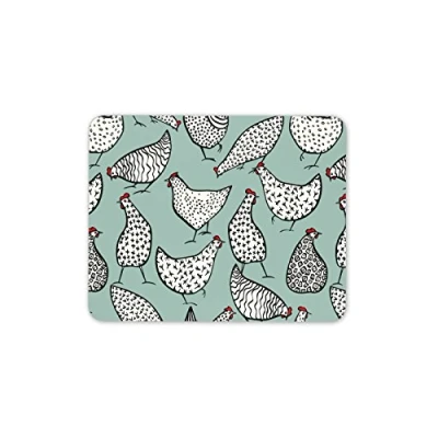 Image of Destination Vinyl Ltd Cute Hens Mouse Mat Pad Chickens Chicken Farm Farmer Mum Gift Computer #13190