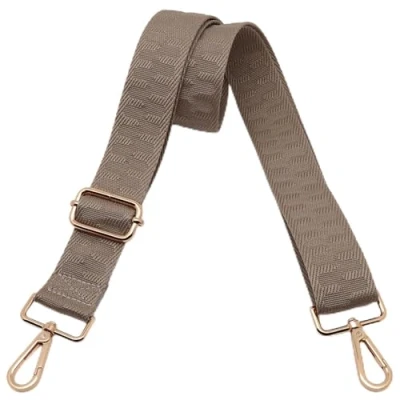 Image of Kolti Purse Strap Replacement Crossbody Handbag Stripe Wide Adjustable, Gold Buckle 396