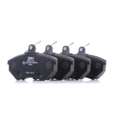 Image of 1HM698151, 1HM698151A, 357698151, 357698151A Brake pad set VALEO 301252 FIRST Front Axle excl. wear warning contact without anti squeak plate