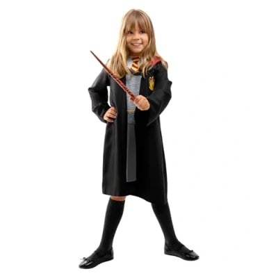Image of Funidelia Hermione Granger Costume Harry Potter for girl Gryffindor, Wizards Costumes kids, accessory fancy dress &amp; props Halloween, carnival parties Size 3 4 years Grey/Silver