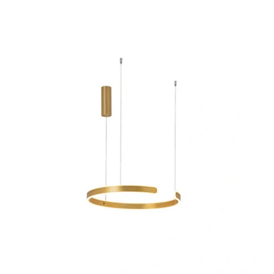 Image of Ilio Ceiling Pendant Light 30W 3000K Aluminium E Brushed Gold Matt