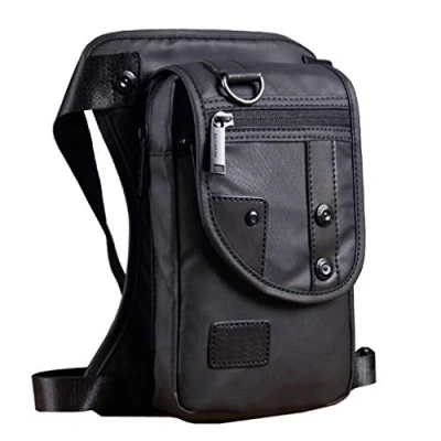 Image of Oxford Outdoor Drop Leg Bag for Men Women Motorcycle Bike Multi Purpose Thigh Waist Fanny Pack Mens Travel Riding Cycling Fishing Hunting Hiking Tactical Camping Black
