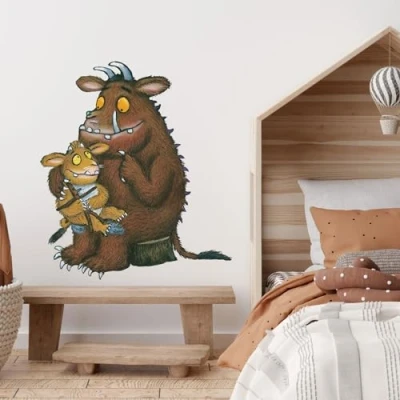 Image of Stickerscape Gruffalo Wall Sticker (Gruffalo and Child Large) Friends Stickers, Child’s Bedroom Decor Easy to Apply, Cleanly Removable