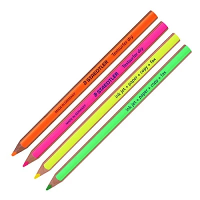 Image of STAEDTLER Textsurfer Dry Highlighter Pencil 128 64 Drawing for Writing Sketching Inkjet (4)