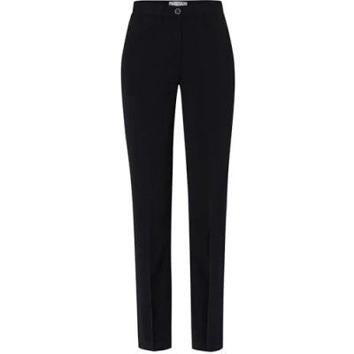 Image of Raphaela by Brax Women&#039;s Pauline Modern Wool Magic Waist Trouser, Navy, 36W x 30L