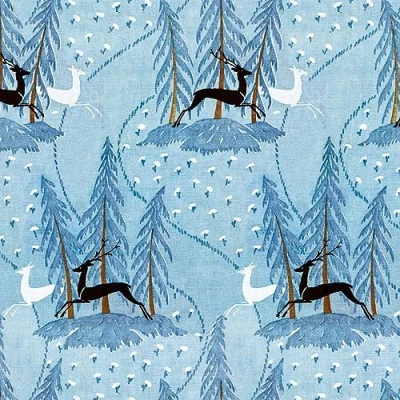 Image of Museums &amp; Galleries Christmas Cards Pack of 8 Stag and Deer Winter Landscsape Eco Friendly Recyclable