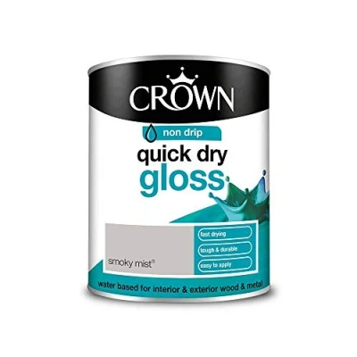 Image of Crown Retail Quick Dry Gloss Smoky Mist 0.75 L