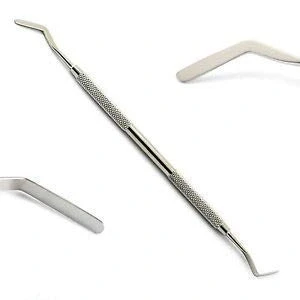 Image of Dental Flat Plastic Shaping Composite Filling Spatula Dentist Instrument Dentistry Tool 2mm Double End Stainless Steel (Single)