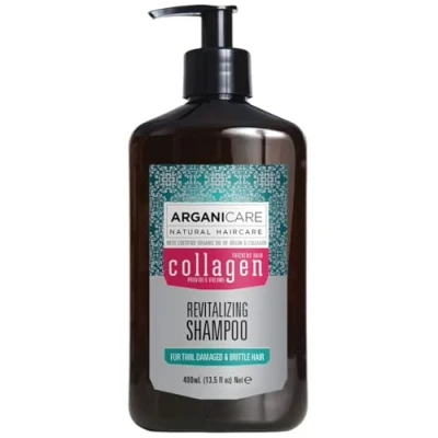 Image of ARGANICARE Collagen Energizing Shampoo Care for fine, devitalized hair without volume 400 ml bottle