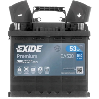 Image of A4515410002 Starter battery EXIDE PREMIUM EA530 12V 53Ah 540A B13 Lead acid VOLKSWAGEN: Polo V Hatchback, IV SEAT: Ibiza 4
