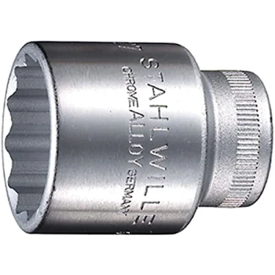 Image of Stahlwille 03010030 50 High Performance Steel Socket, 1/2 inch Drive, 30 Size, 45 mm Length, Pack of 10