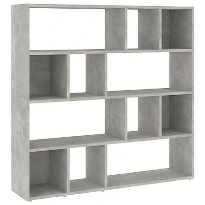 Image of vidaXL Bookcase / Room Divider Concrete Grey 105 x 24 102 cm