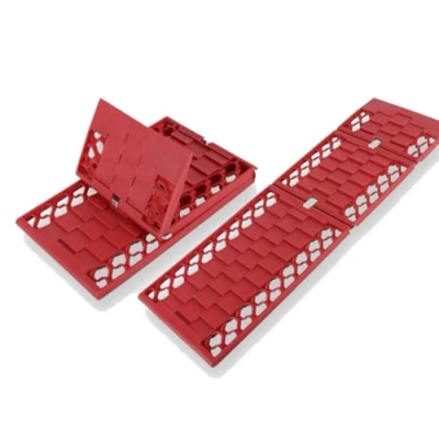 Image of Jeremywell All Weather Foldable Auto Traction Mat Tire Grip Aid, Car Escape, Emergency Off Road Tool, Work for Snow, Ice, Mud, and Sand (2 Pack)