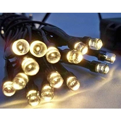 Image of Best Artificial LED Battery Powered String Lights for Christmas Garlands (Warm White, 80 LED&#039;s (Perfect 9ft Garland))