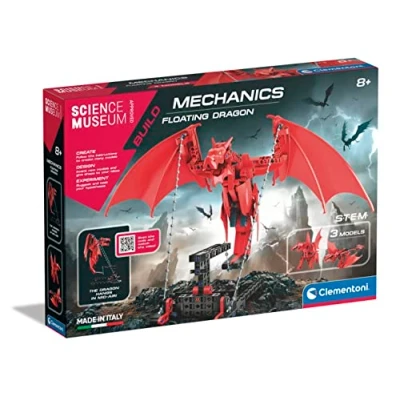 Image of Clementoni Mechanics Floating Dragon Building Toy for Kids: Educational Science Kit with Tensegrity Design (8+ Years)