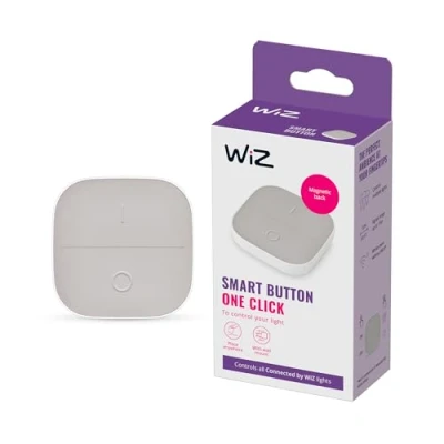 Image of WiZ Smart Button Portable Accessory WiFi Connected. App Control for Home Indoor Lighting Automation, Livingroom, Bedroom, 929003501301, One Colour