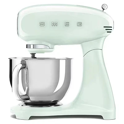Image of Smeg SMF03PGUK 50s Retro Design Stand Mixer in Pastel Green