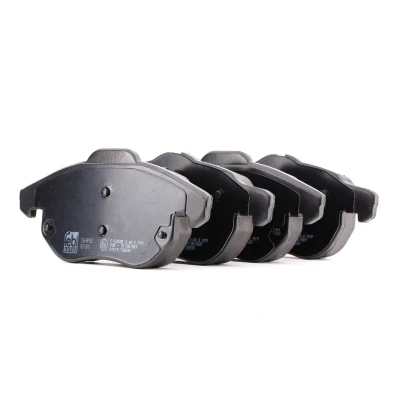 Image of 93166798, 93172174, 93172950, 93175378, 93183728 Brake pad set FEBI BILSTEIN 16492 Front Axle prepared for wear indicator with piston clip