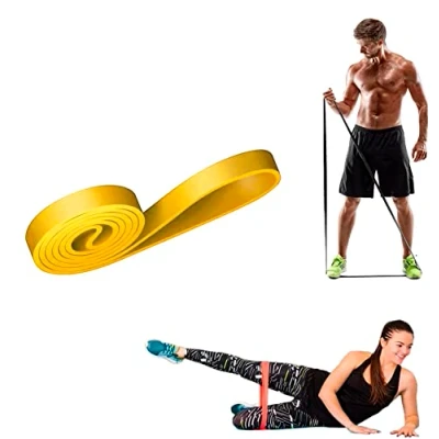 Image of Training Band Elastic Resistance for Fitness Crossfit Male and Female Yellow 25 kg