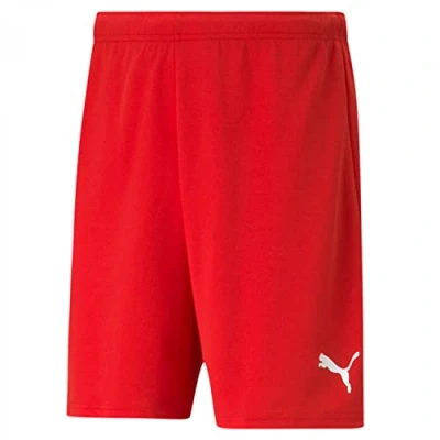 Image of puma Mens Teamrise Shorts, Red White, 3XL EU