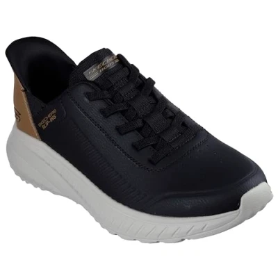 Image of Skechers Men&#039;s Squad Chaos Bungee Slip ins Sneaker, Black, 11 UK