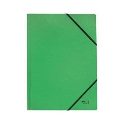 Image of Leitz Recycle Card Folder Elastic Bands A4 Green (Pack of 10) 39080055