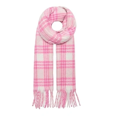 Image of ONLY Women&#039;s Onllima Life Frill Scarf CC, Brandied Apricot/Detail: Check, One Size (Pack of 100)