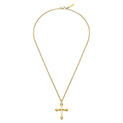 Image of Police Men Saint II Stainless Steel Cross Adjustable Pendant Necklace