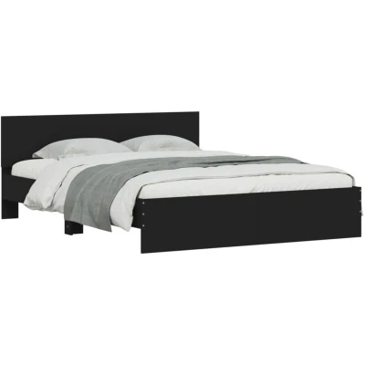 Image of vidaXL Bed Frame without Mattress Black 140x200 cm