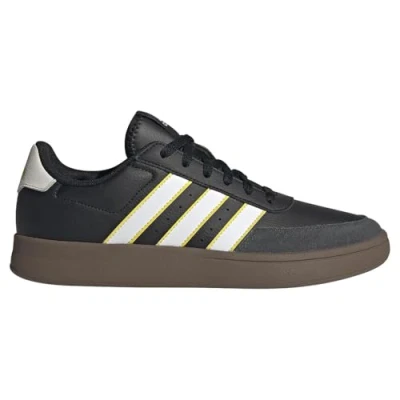 Image of adidas Men&#039;s Breaknet 2.0 Shoes, core Black/FTWR White/Yellow, 3.5 UK