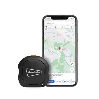 Image of Streetwize Rechargeable Anti Theft Vehicle Tracking GPS, Portable Slim Easy Hidden App Operated, Realtime GPS Tracker Live Updates GEO Fencing to USE (SWTRACK1)