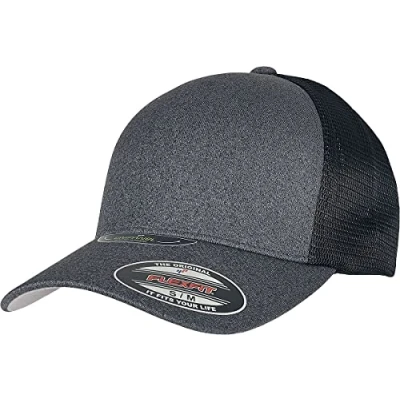 Image of Flexfit Trucker UNIPANEL Cap, Size: L/XL, Darkgrey/black