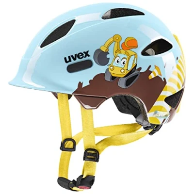 Image of uvex Oyo Style Lightweight Kids Bike Helmet for Children Individual Fit Upgradeable with an LED Light Digger Cloud 45 50 cm