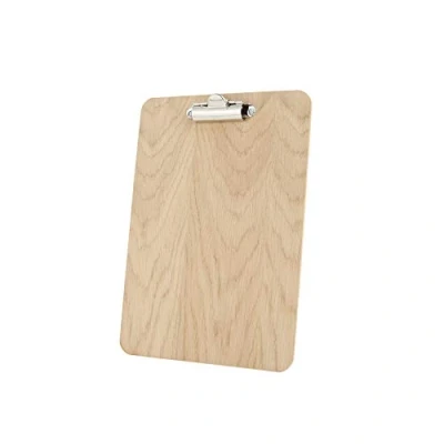 Image of Chalkboards UK Clipboard, Wood, Black, 175 x 240 mm