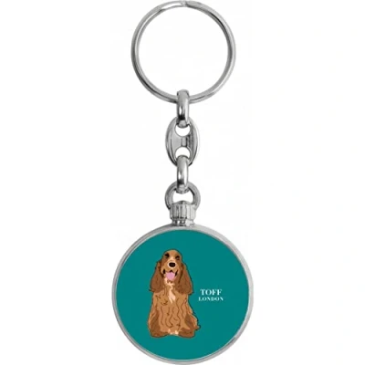 Image of Toff London Brown Cocker Spaniel Dog Keyring