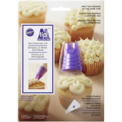 Image of Wilton Tip2 Duo Piping Tip Set, Multicoloured, 3.2 x 12.7 17.86 cm