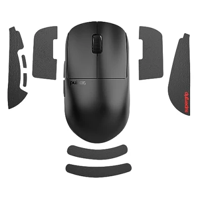 Image of Pulsar Gaming Gears SUPERGRIP Griptape set for X2H mini Sweat Absorbing High Performance Anti Slip 3M adhesive no residue Mouse Grip tape Ultra thin 0.5mm (0.02in)