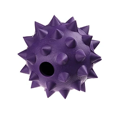 Image of Classic Pet Products Rubber Spike Ball with Bell, Large, 90 mm, Purple