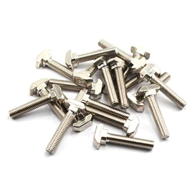 Image of M8X40 T Slot Bolt Carbon Steel Hammer Head for 4545 Series Aluminum Extrusion European Standard (20 Pieces)