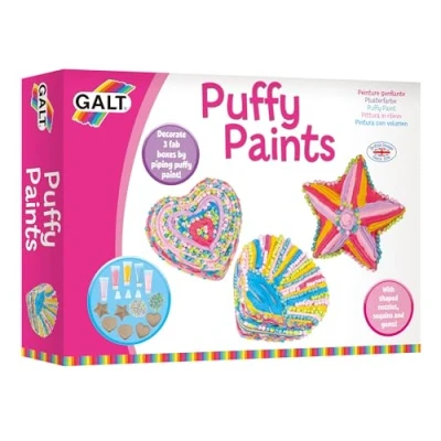 Image of Galt Toys Puffy Paints Kids Arts &amp; Craft Kit, Childrens Activity Set Age 7 +
