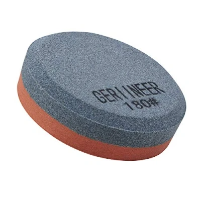 Image of GERIINEER Whetstone Knife Sharpening Stone, 2 in 1 Whetstones for Knives, Stones Garden Tools Kitchen Knives Chisels Axes (180/320 Grit)