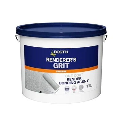Image of Bostik Renderer&#039;s Stabilising Primer, No Mixing, Easy to Apply, Excellent Key for Render, Coloured Controlled Application, 10L