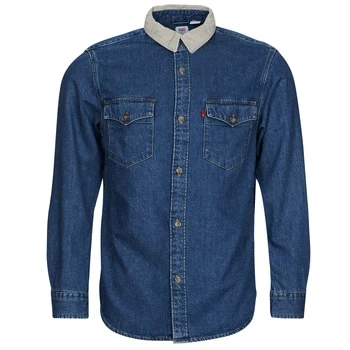 Image of Levi&#039;s Men&#039;s Relaxed Fit Western Shirt Blue Stonewash (Blue) S