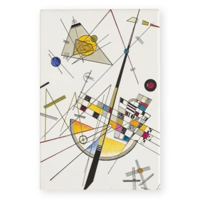 Image of Art of Arora 2920 Delicate Tension by Wassily Kandinsky Ceramic Tile Picture Plaque Wall Art, 30 x 20cm