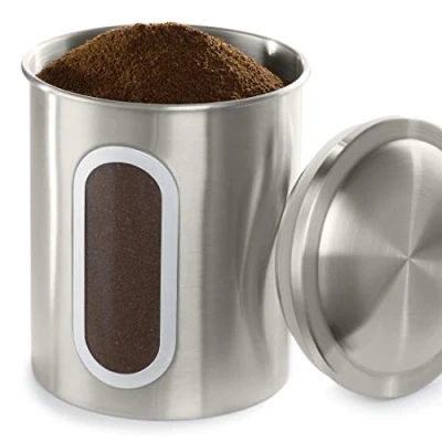 Image of Xavax Stainless Steel Container for 500 g Coffee Beans, Silver