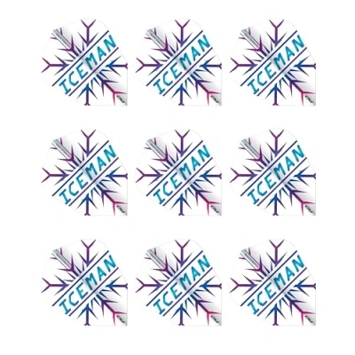 Image of RED DRAGON Hardcore Gerwyn Price Rainbow Snowflake V Standard Dart Flights 3 Sets Per Pack (9 in total)