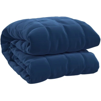Image of vidaXL Weighted Blanket Blue 235x290 cm 11 kg Fabric