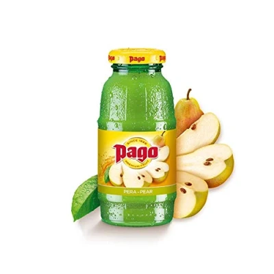Image of Pago 100% Natural Fruits and Vegan Friendly 200ml (Pack of 12)&#039; (Pear)