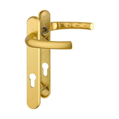 Image of Hoppe Tokyo Door Lever Lock Furniture F3 Gold (SF) Hardware Ironmongery 2758288